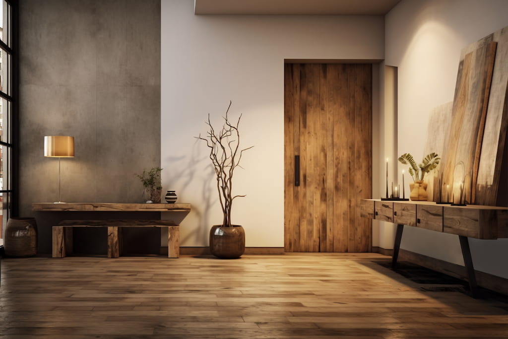 Colores que combinan con madera oscura