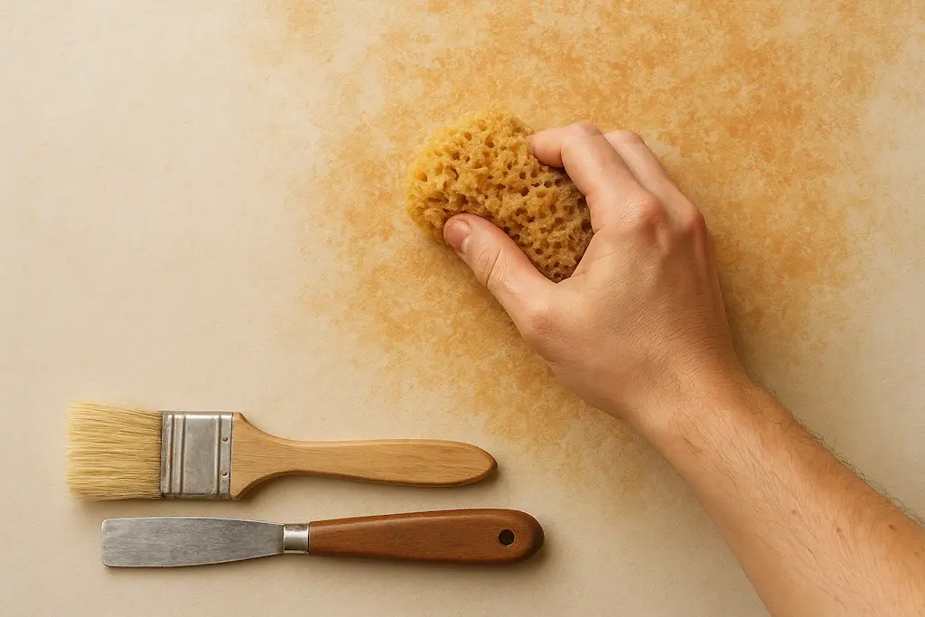 Técnicas para pintar paredes con efectos esponjado